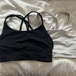 Lululemon longline energy bra - black and white!